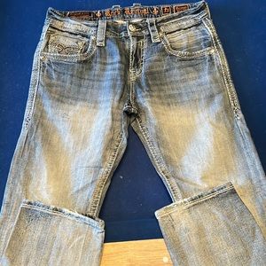 Mens Rock Revival Jeans